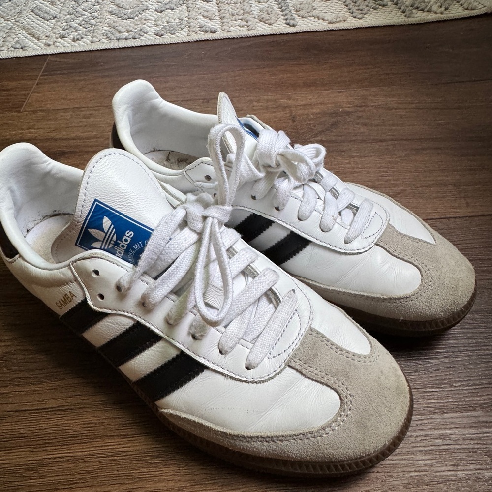Adidas White and Black Classic Sneakers